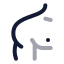 Shoulder icon with twotone rounded style