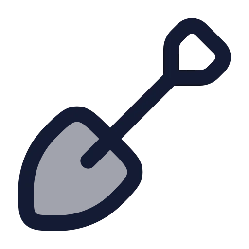 Shovel Icon in Duotone Rounded style