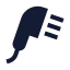 Showerhead icon with solid sharp style