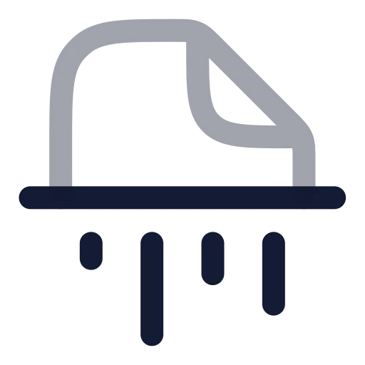 Shredder Icon in Twotone Rounded style
