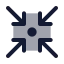 Shrinkdot icon with duotone standard style