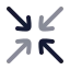 Shrink icon with duotone rounded style