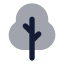 Shrub icon with bulk rounded style