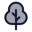 Shrub icon with duotone standard style