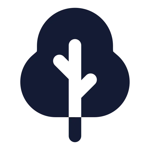 Shrub Icon in Solid Rounded style