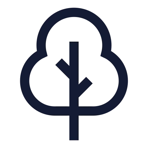 Shrub Icon in Stroke Sharp style