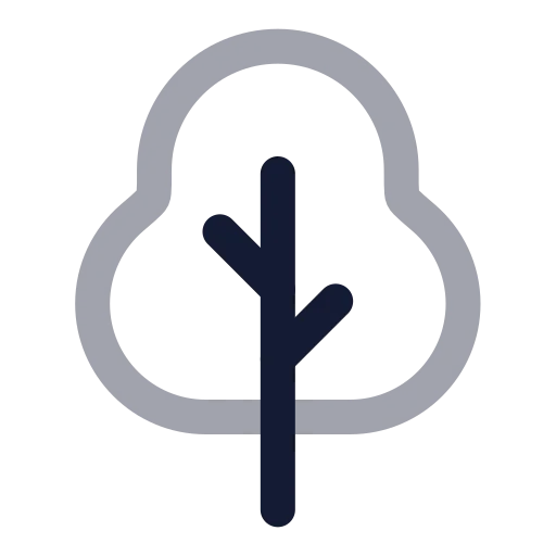 Shrub Icon in Twotone Rounded style