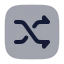 Shufflesquare icon with bulk rounded style
