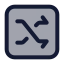 Shufflesquare icon with duotone standard style