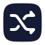 Shufflesquare icon with solid rounded style