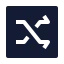 Shufflesquare icon with solid sharp style