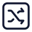 Shufflesquare icon with stroke standard style