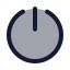 Shutdown icon with duotone standard style