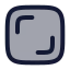 Shutterstock icon with duotone rounded style