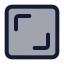 Shutterstock icon with duotone standard style
