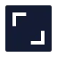 Shutterstock icon with solid sharp style