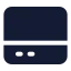 Sidebarbottom icon with solid standard style