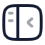 Sidebarleft icon with twotone rounded style
