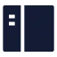 Sidebarleft icon with solid sharp style