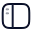 Sidebarleft icon with twotone rounded style