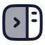Sidebarright icon with duotone rounded style