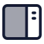 Sidebarright icon with duotone standard style