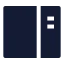 Sidebarright icon with solid sharp style