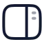 Sidebarright icon with twotone rounded style
