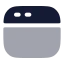 Sidebartop icon with bulk rounded style