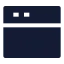 Sidebartop icon with solid sharp style