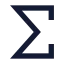 Sigma icon with solid sharp style