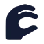 Signlanguagec icon with solid standard style