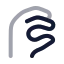 Signlanguagec icon with twotone rounded style