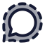 Signal icon with duotone rounded style