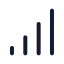 Signalhigh icon with stroke rounded style