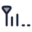 Signallowmedium icon with duotone rounded style