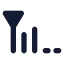 Signallowmedium icon with solid standard style