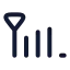 Signalmedium icon with stroke rounded style