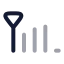 Signalmedium icon with twotone rounded style