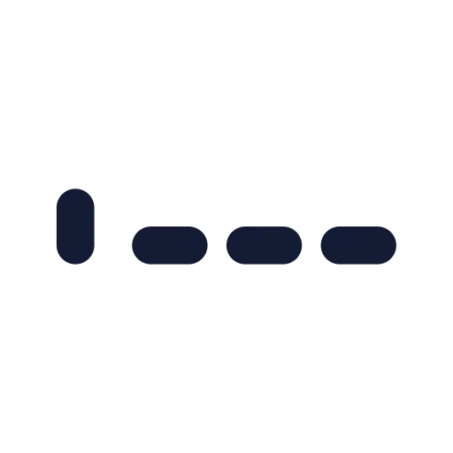 Signal Zero Icon in Solid Rounded style