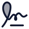 Signature icon preview