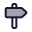 Signpostbig icon with duotone standard style