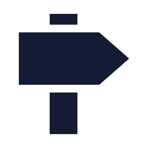 Signpost Big Icon in Solid Sharp style