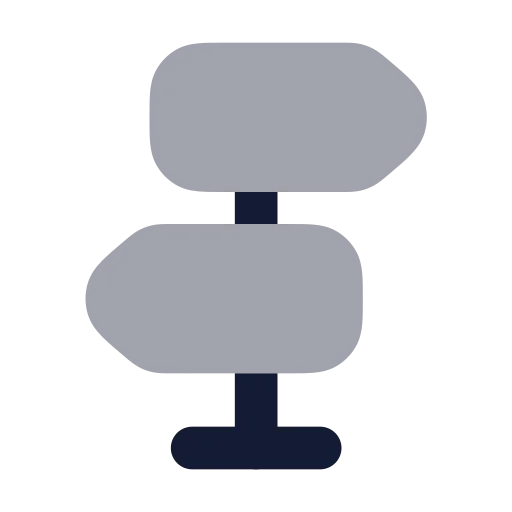 Signpost Icon in Bulk Rounded style