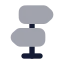 Signpost icon with bulk rounded style