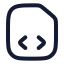 Simcard icon with stroke rounded style