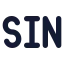 Sin icon with solid standard style