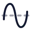 Sine icon with twotone rounded style