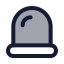 Siren icon with duotone rounded style