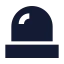 Siren icon with solid sharp style